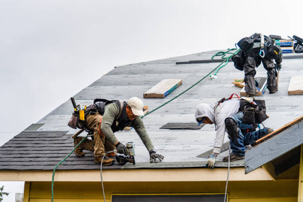 Professional Roofing technician working in North Aurora, IL